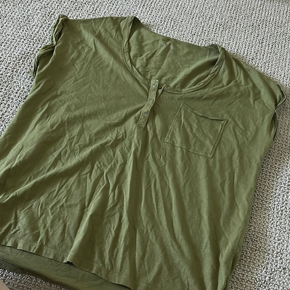 Aerie Green oversized Top L